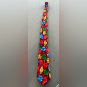J. Garcia Vibrant Ornament Design Christmas Tie